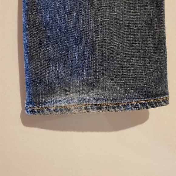 AG Adriano Goldschmied The Kiss Straight Leg Medium Stone Wash Jeans Women's 27R - Picture 6 of 9